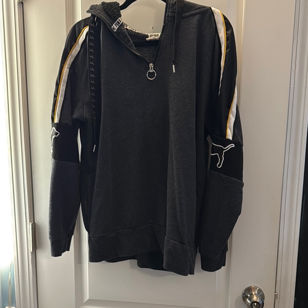 PINK Victoria's Secret Black and Yellow Jacket